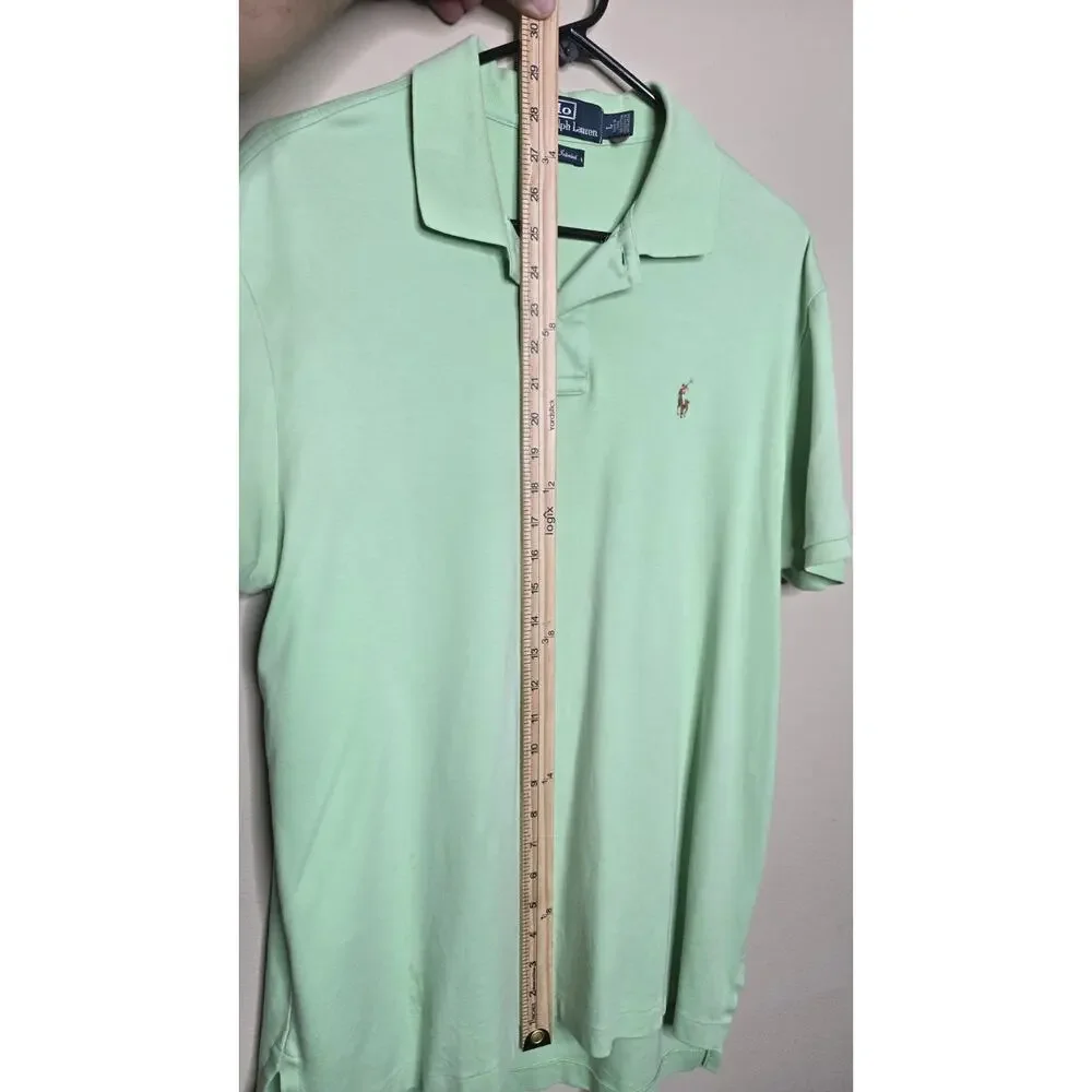 Polo by Ralph Lauren Men’s Polo Shirt Size L Green Classic Fit Pima Cotton